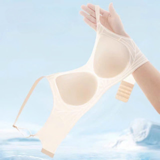 Áo Lót Áo Bra Áo Ngực Nữ Chất Su Lạnh Mút Mỏng Không Gọng Thoáng Mát Gom Quả Chống Xệ -- 240964