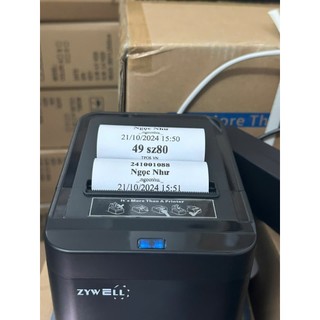 MÁY IN HÓA ĐƠN, IN BÌNH LUẬN KHI LIVE ZYWELL 822 ZY- Q822 (USB + LAN)