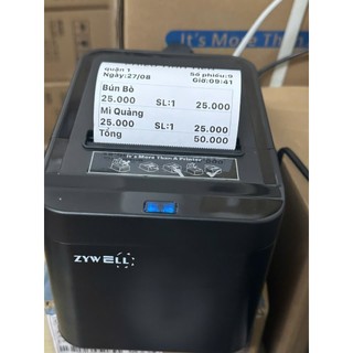 MÁY IN HÓA ĐƠN, IN BÌNH LUẬN KHI LIVE ZYWELL 822 ZY- Q822 (USB + LAN)