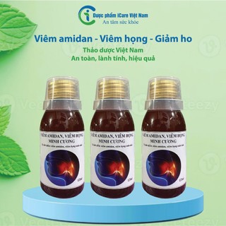  Combo 3 lọ viêm Amidan viêm Họng Minh Cương thảo dược Việt hỗ trợ viêm họng viêm amidan cảm cúm ho 