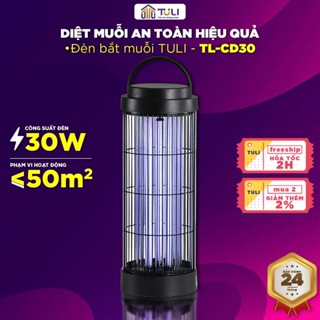 Đèn bắt muỗi TULI Hình trụ 360 độ TL-CD30, Công suất 30W, Thu hút diệt côn trùng, Hiệu quả, BH 2 Năm
