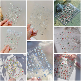  Sticker 5D Lụa Giáng Sinh Noel Mẫu Mới - Trang Trí Móng Tay Nail Handmade 