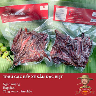 Thịt Trâu Gác Bếp Xé Miếng Sẵn Ăn Ngay Mường Then (Kèm Chẩm Chéo) Thịt Trâu Sấy Gác Bếp