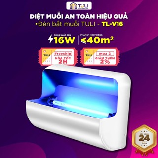 Đèn bắt muỗi, ruồi, nhặng TULI TL-V16, Công suất 16W, Bẫy dính vật lý 50 m2, Bảo Hành 24 Tháng