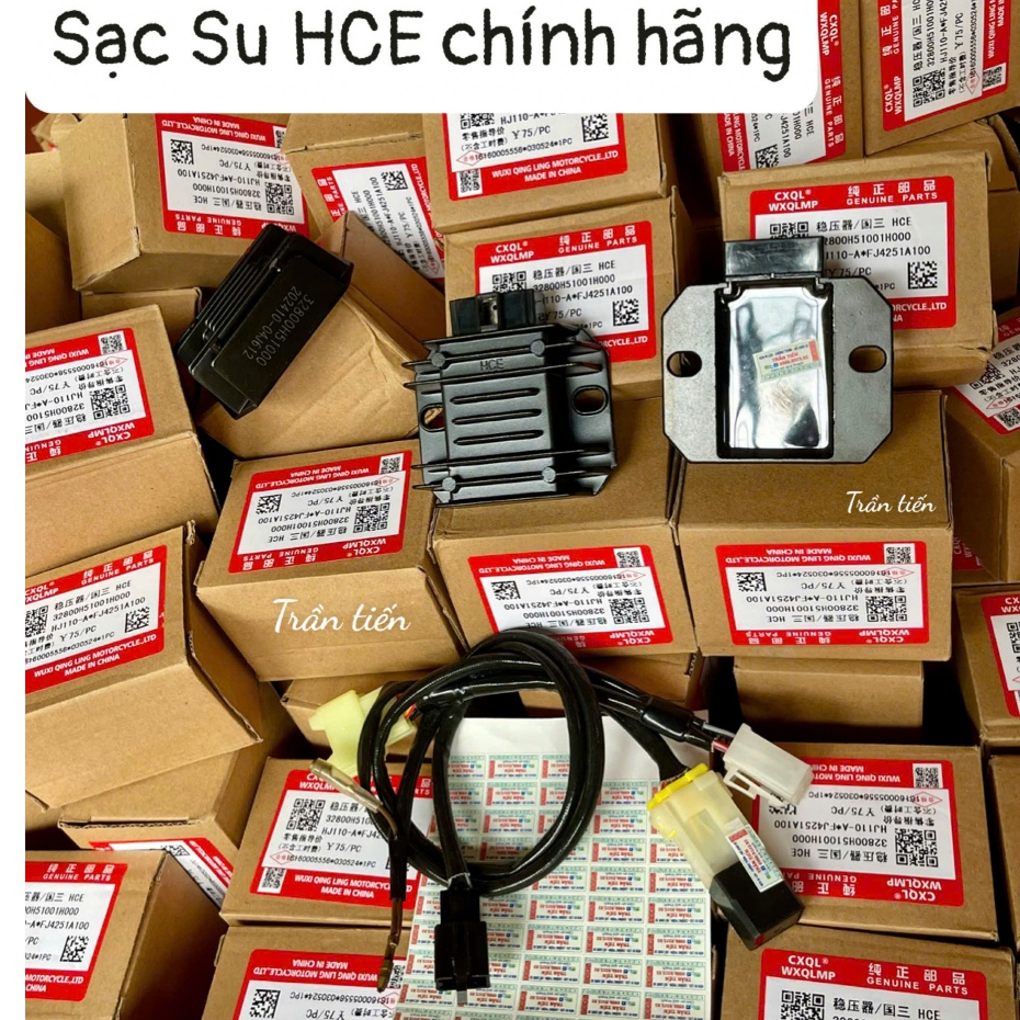 Sạc HCE và dây nguồn sạc Hce, ex 150,155 cho Xe Wave (50, 100,110 ), Dream, Fu led, Winner v1, Winne
