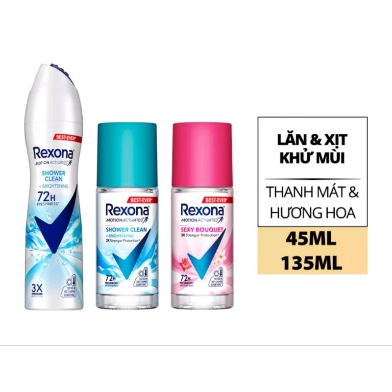 (0307) Lăn/Xịt khử mùi Rexona