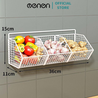 [TẶNG DÁN SIÊU DÍNH] Giá Để Đồ Nhà Bếp Dán Tường Có Móc Oenen Chịu Tải 10Kg Giỏ Đựng Đồ Nhà Tắm Nhà Bếp Sơn Tĩnh Diện