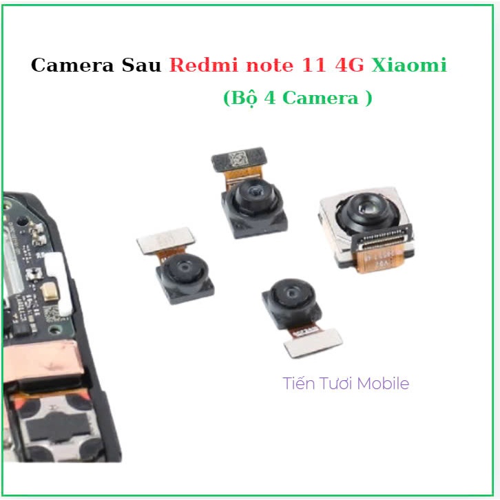 Camera sau  xiaomi redmi note 11 4G (Bộ 4 mắt camera)
