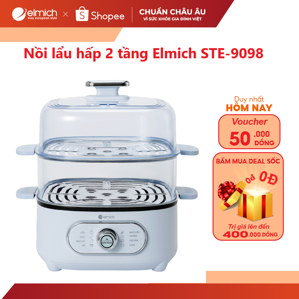 Nồi lẩu hấp 2 tầng Elmich STE-9098