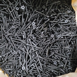 (1kg) Vít đen thạch cao ren mịn, vít gỗ đen (đủ size từ 1.5p đến 5p)