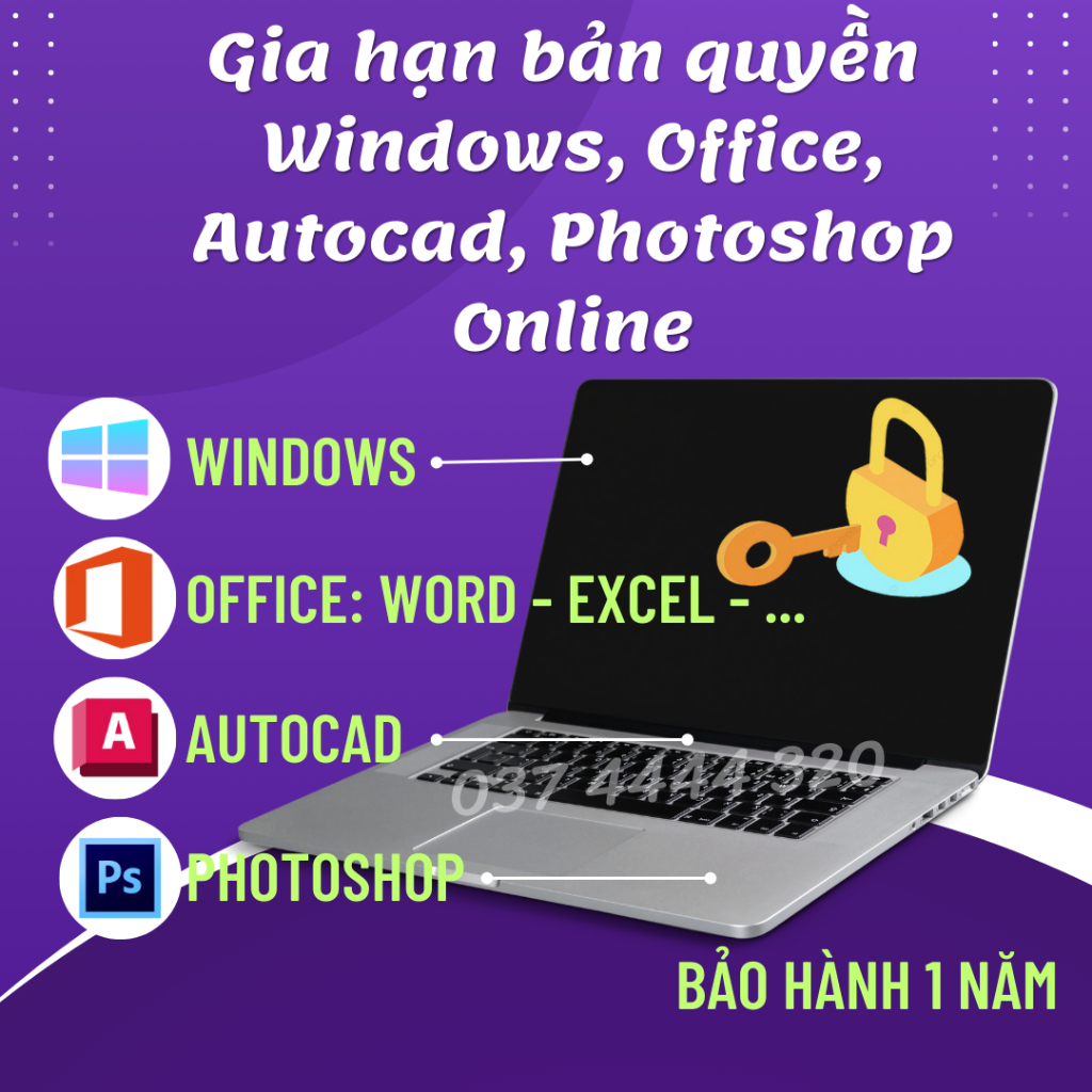 Windows, Word, Excel, Autocad, Photoshop
