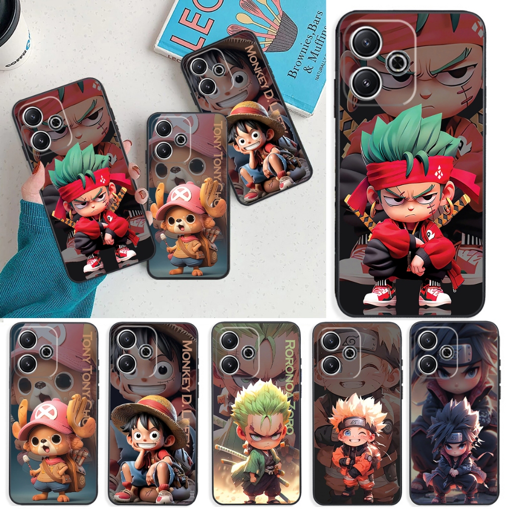 Ốp lưng Xiaomi Redmi 13 / Redmi 13 Turbo Anime Naruto,Luffy,ZOZO,SASUKE,One Piece