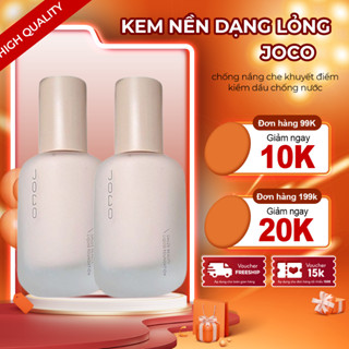 Kem Nền Dạng Lỏng JOCO - Kem Nền JOCO Dạng Lỏng Che Khuyết Điểm, Mỏng Nhẹ, Bền Màu, Chống Nước, Kiềm Dầu, Trong Suốt