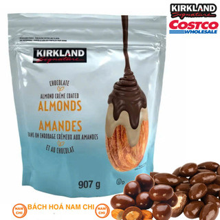   MẪU MỚI 2024  HẠNH NHÂN PHỦ SOCOLA 2 LỚP Kirkland Signature Dark Chocolate Almond Creme 907g - Hàng Mỹ Nhập Khẩu Costco 