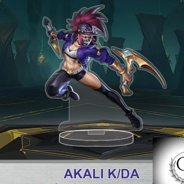 Mô hình tướng Akali K/DA trong game Liên Minh Huyền Thoại