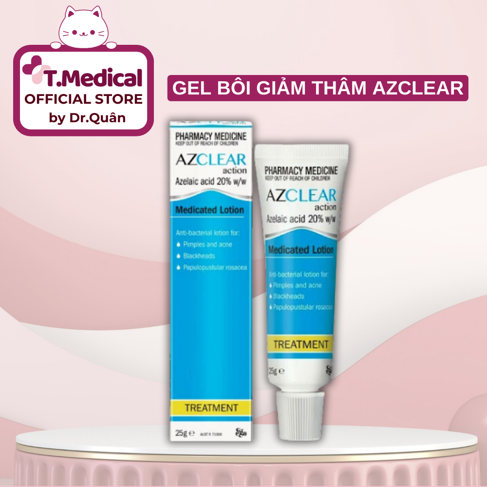 Kem bôi Azclear 20 Azelaic Acid giảm mụn mờ thâm