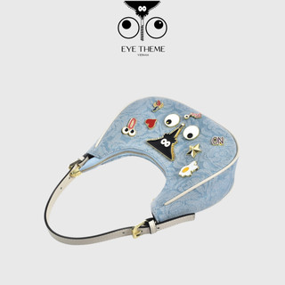 【 EYETHEME CHÍNH HÃNG 】Túi Size S Dáng Ho-bo Trăng Khuyết Đính Kèm Icon Dễ Thương 2484J - Small Ho-bo Handbag