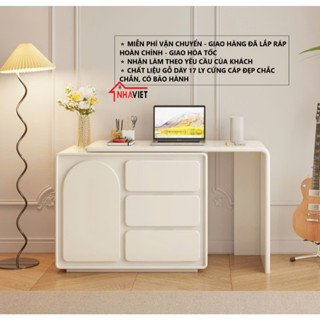 (NHẬN LÀM THEO YÊU CẦU CỦA KHÁCH) Bàn trang điểm hiện đại kiêm bàn làm việc cực kỳ sang trọng sơn 2k chống nước NỘI THẤT