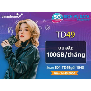  Sim TD49 100G tháng dùng MF 12 tháng ko phải nạp thẻ 