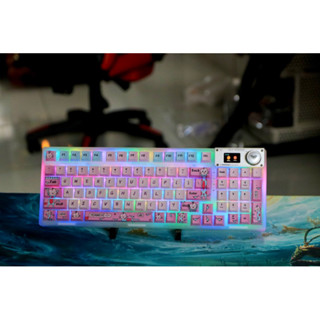  Bàn Phím Cơ Không Dây phím gaming Aula F98 PRO 3-mode Hotswap Led RGB 