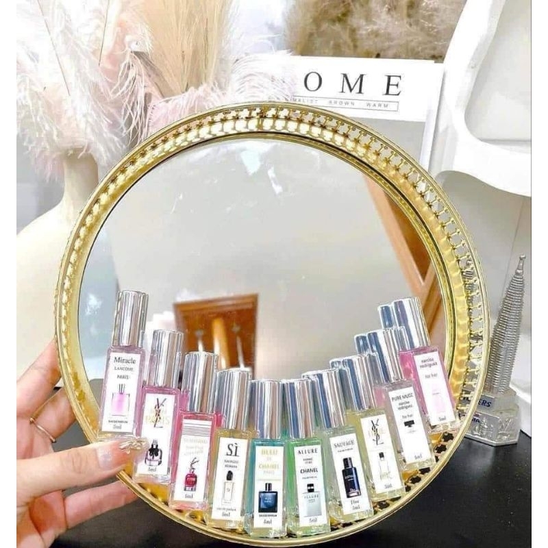 ( 5ml) Nước hoa chai vuông dạng xịt cho nam & nữ của các thương hiệu - vùng kín Foelie chai thủy tin