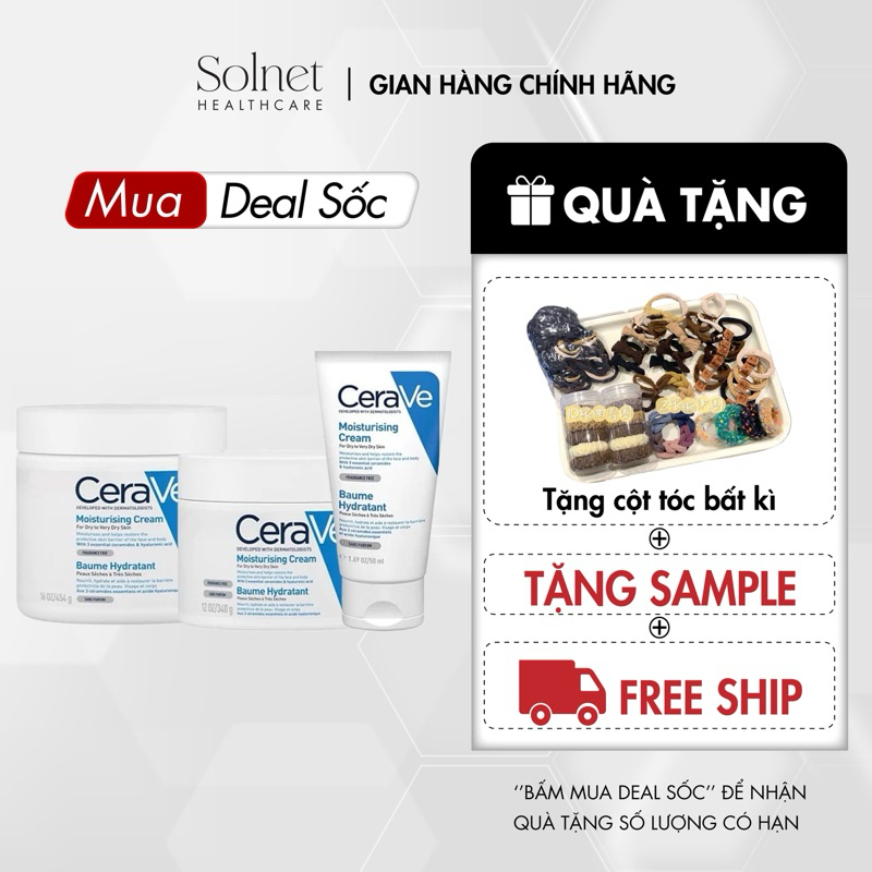 [DEAL TRẢI NGHIỆM ]_Kem Dưỡng CeraVe Cho Da Khô Moisturising Cream
