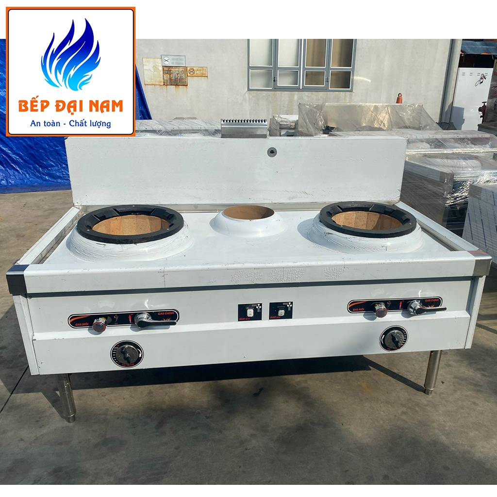 Bếp gas công nghiệp 2 họng. bếp quạt thổi
