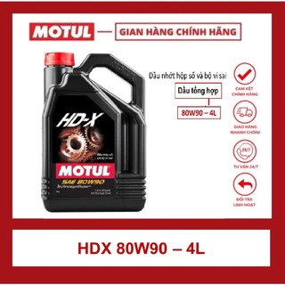 DẦU NHỚT HỘP SỐ SÀN OTO MOTUL HDX 80W90 4L