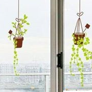 Decal dán tường giỏ cây