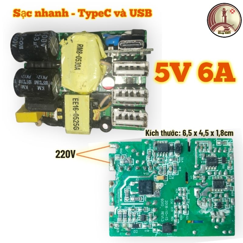 Nguồn không vỏ 5V 6A (tháo máy)