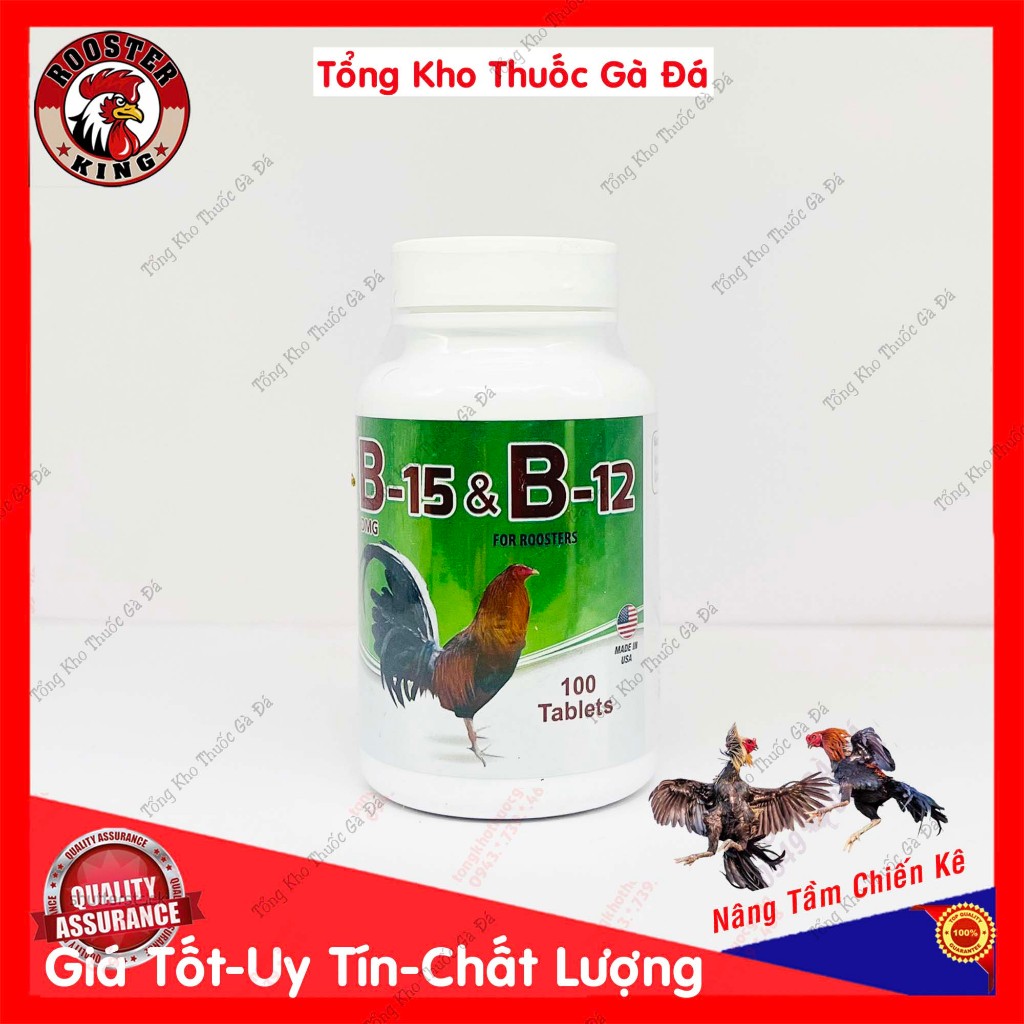 B15 B12 100 Viên Nuôi Gà Gom Bo Sung Hừng Mau Tới Pin