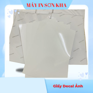 Giấy Decal Ảnh Bóng In Tem Nhãn 50 Tờ