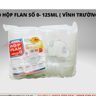 [Hàng sẵn sll]Lốc 50 Hũ/ Hộp Bánh Flan Vĩnh Trường Size Số 3,1, 2, 0, Trái Tim