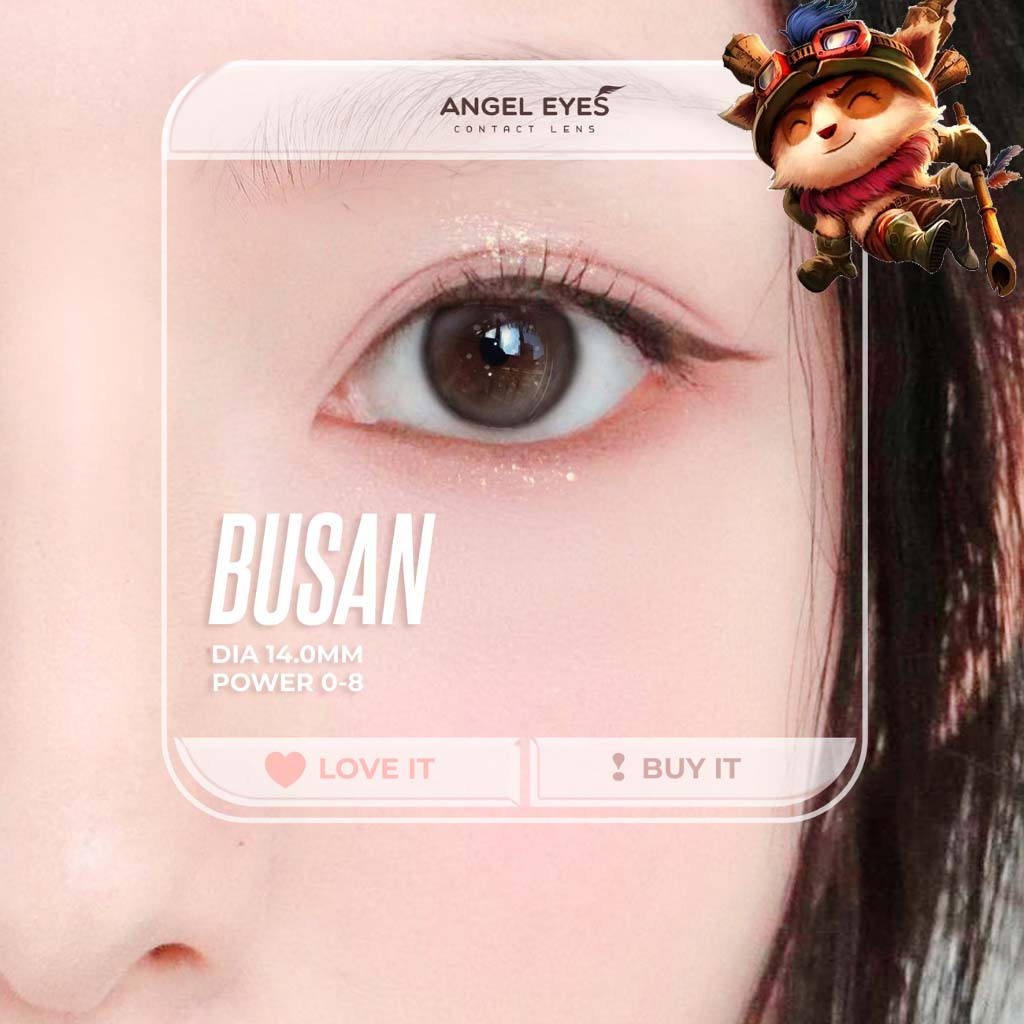 Lens Xám BUSAN Thương hiệu Angel Eyes - Lens Filter - Có độ cận 0 - 8