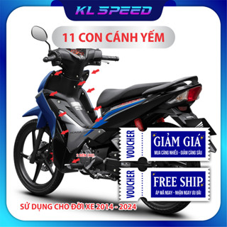 Ốc salaya Wave RSX FI full xe gắn dàn áo, dàn chân, yếm, baga, che sên, ốp pô, treo pô (đời xe 2014 đến 2025)