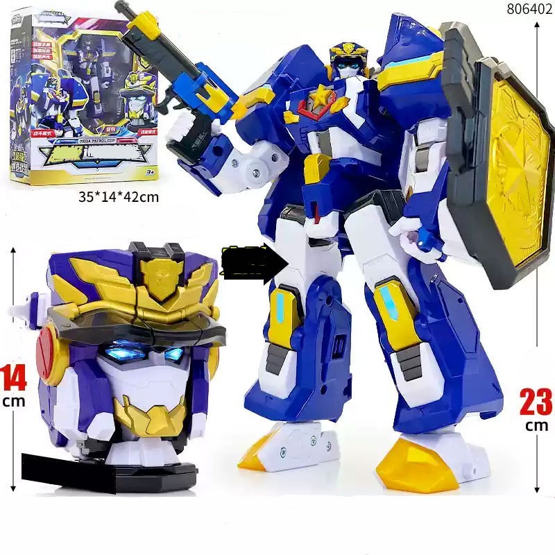 Miniforce Super Cops Siêu cảnh sát mưu trí (chính hãng) - Mega Patrol Cop (cao 25cm) - mã 806402