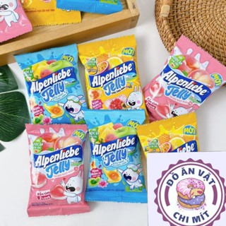 8 gói Kẹo dẻo Alpenliebe biển xanh long lanh, tim đào ngọt ngào, ong óng ánh