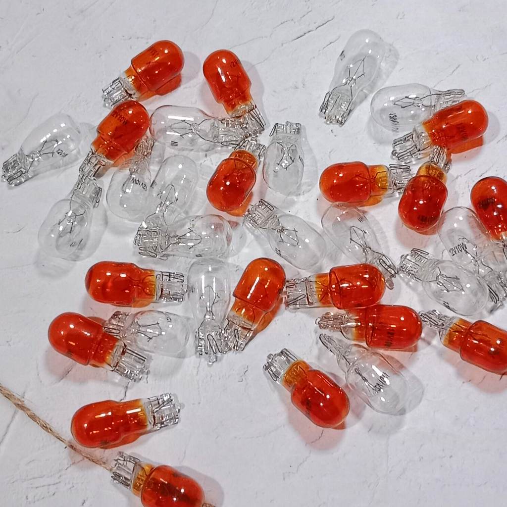 Set 4 cái bóng xi nhan xe máy / đèn xi nhan / Bóng 12v 10w T10