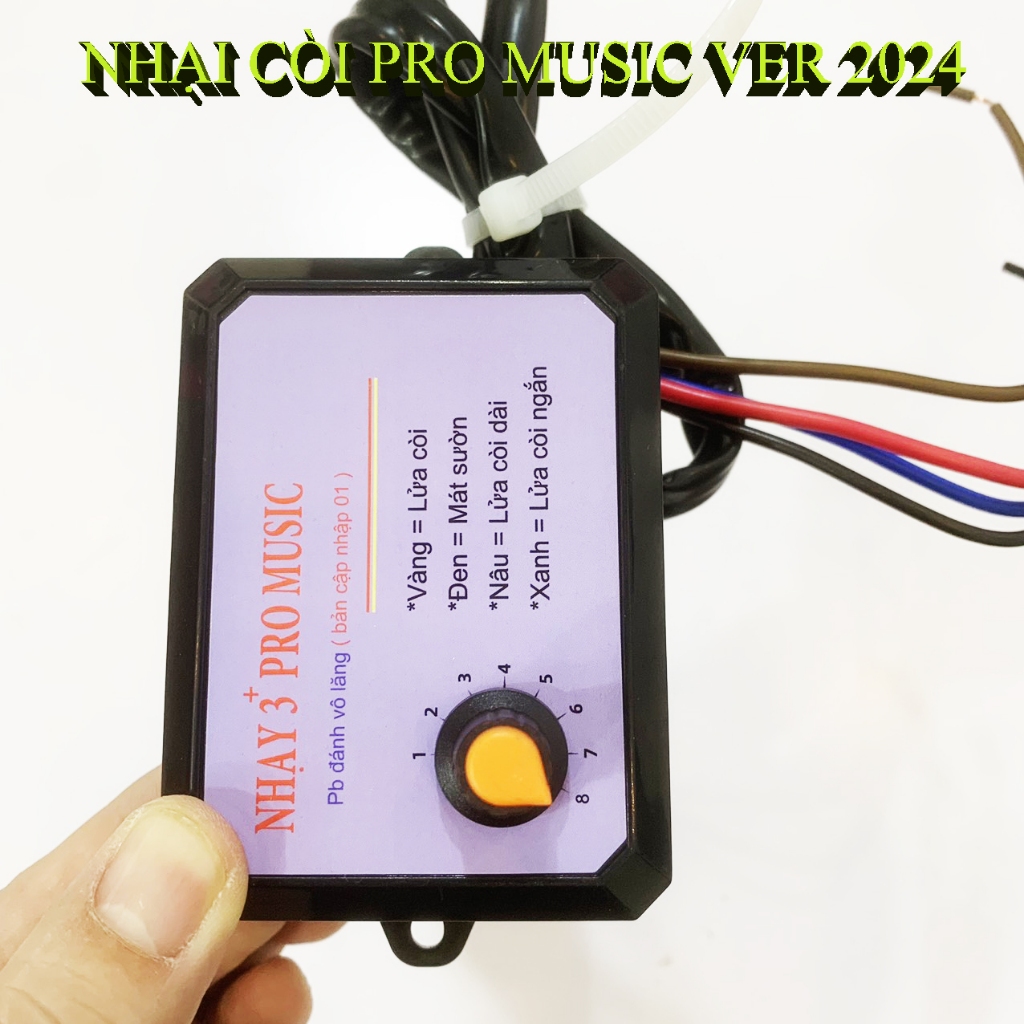 Nhại 3 pro 8 bài, nhại kèn hơi, kèn điện auto 12v, 24v