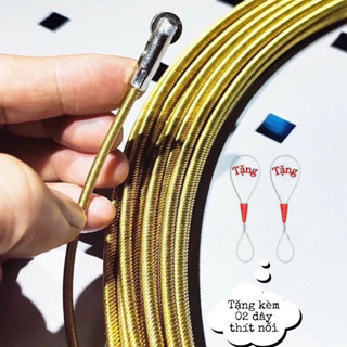 Dây mồi luồn điện cáp Có Bánh xe 4mm bánh xe, đầu bi tròn loại 5m, 10m, 15m, 20m, 25m,30m (Tặng 2 dây thít nối)