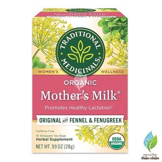 Trà Hữu Cơ Lợi Sữa Traditional Medicinals, Organic Mother's Milk Tea, Hộp Nguyên