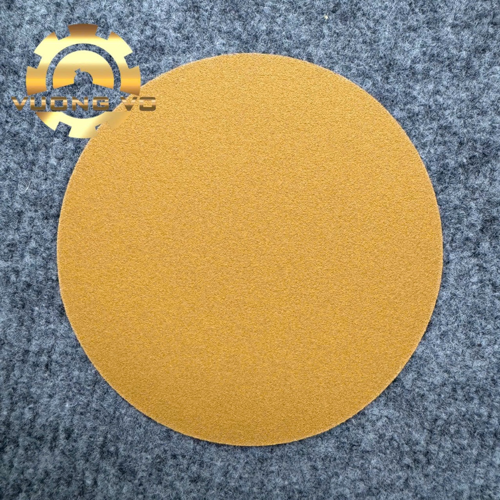 Giấy nhám tròn-giấy nhám dĩa-nhám tròn 5" (125mm) hạt cát vàng không lỗ P60-P600 (Giá đã có VAT)