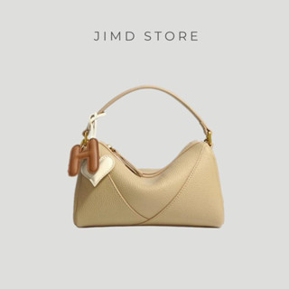 Túi xách da bò quai xách đeo chéo kèm charm chữ H - H01