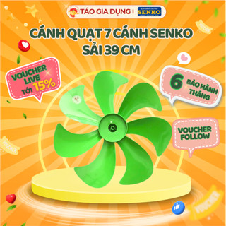  Cánh quạt 7 cánh B4 Senko - Cánh nhựa cao cấp dẻo bền nhiều cánh cho ra làn gió đầy ổn định. 