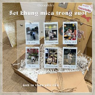 Combo khung ảnh Mica [in sẵn ảnh - có sẵn] quà tặng anniversary, valentines, noel, sinh nhật