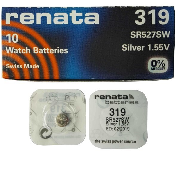 Pin cúc áo Renata SR527 – 319