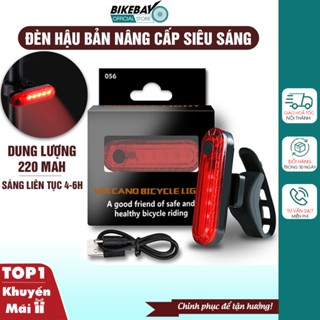 Đèn hậu xe đạp nâng cấp Bikebay Official Store, Đèn cảnh báo đạp xe an toàn 4 chế độ sáng - DH04