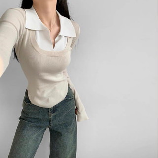[HÀNG ĐẶT TRƯỚC] Áo len thun cổ sơ mi #951