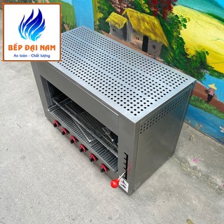  Lò nướng salamander lò nướng không khói 6 họng lò nướng công nhiệp bằng Gas 