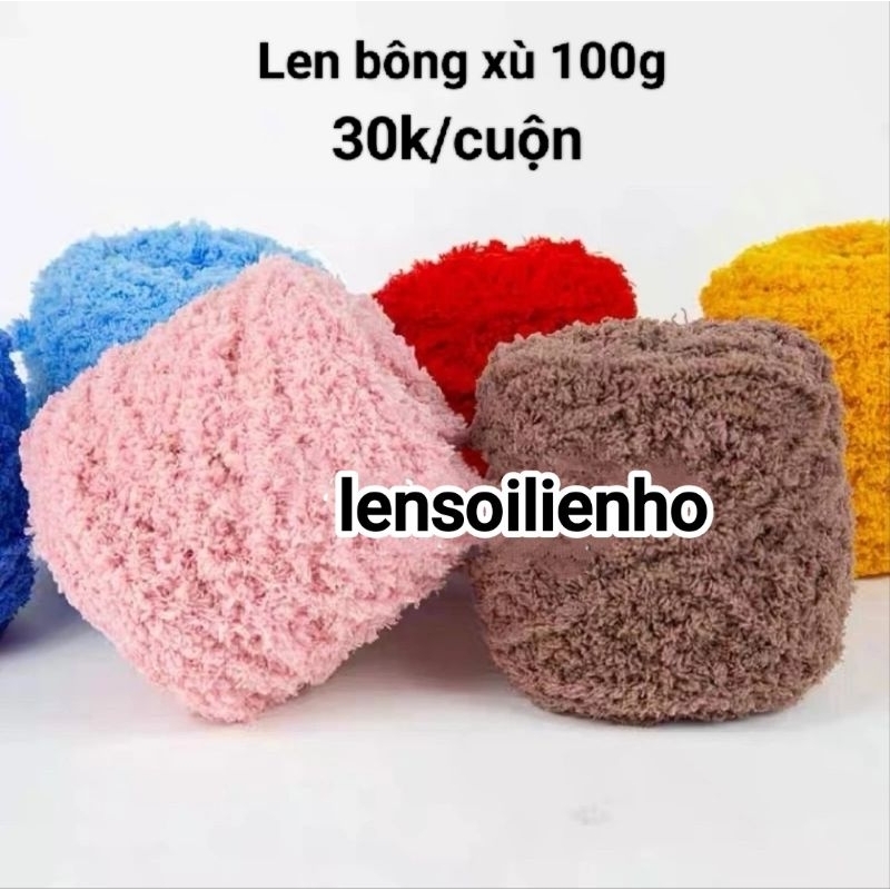 Len bông xù 100g